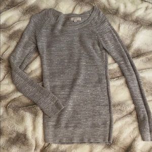 Grey woven sweater, very comfy!
